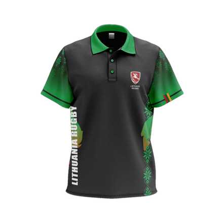 Žalia–Juoda Polo Marškinėliai"LRF"
