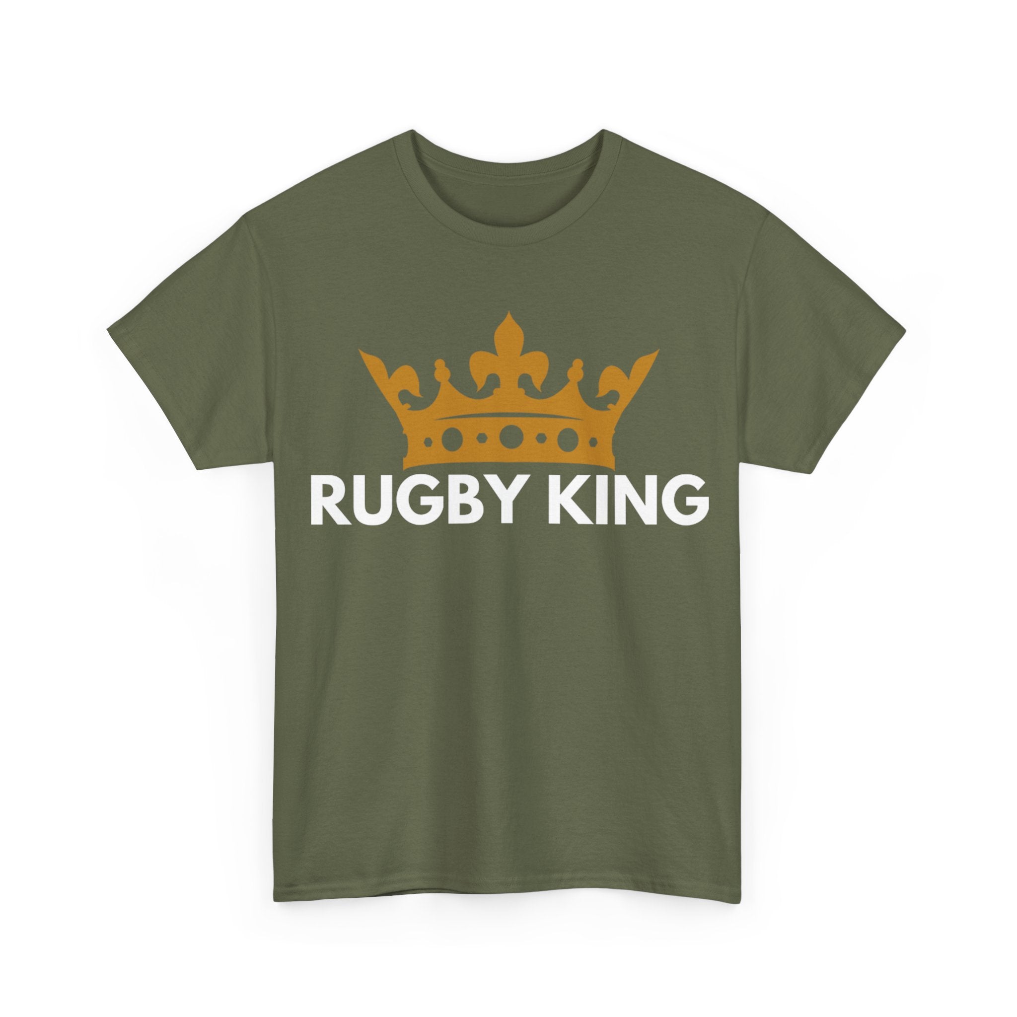 "RUGBY KING" Cotton Tee Unisex Front Print