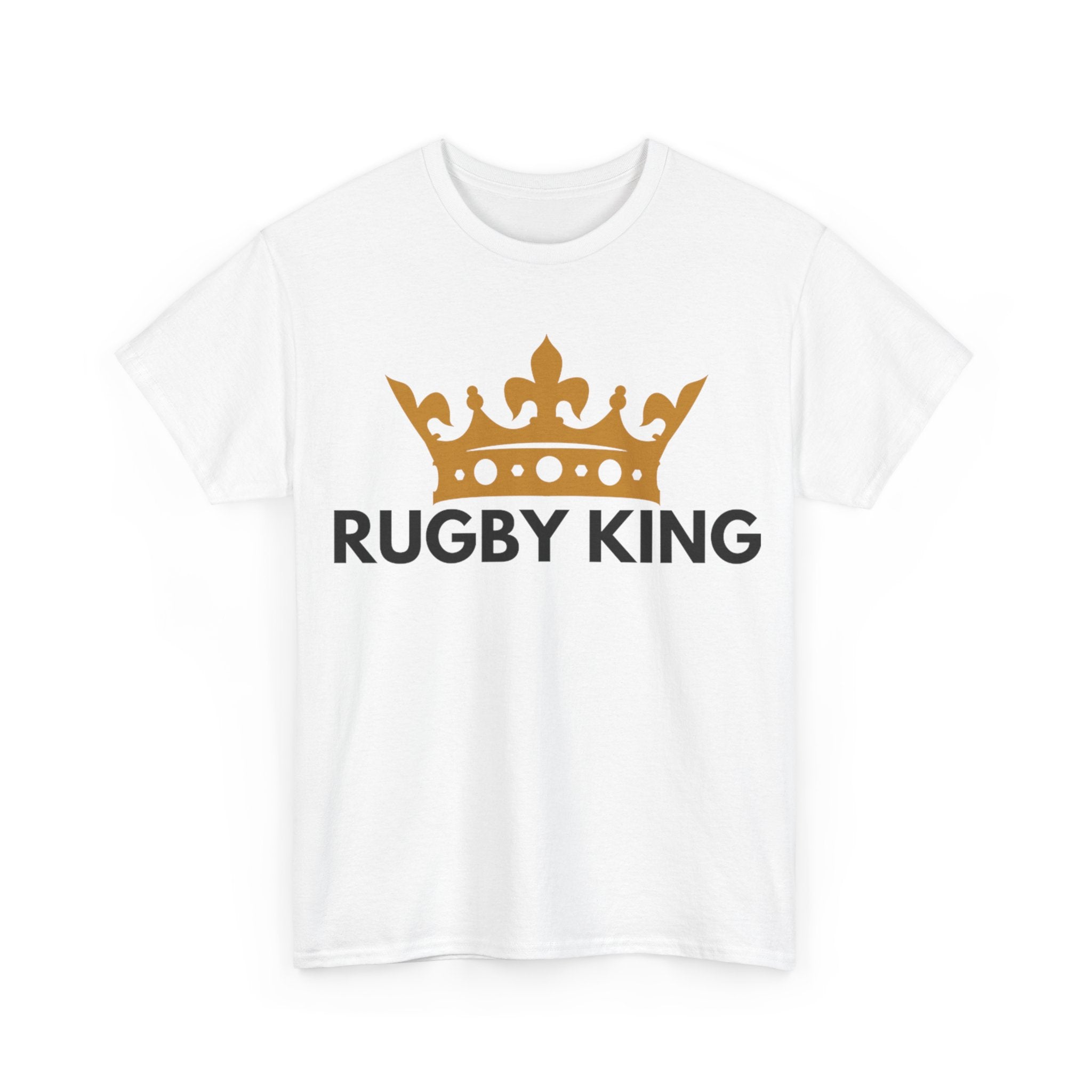 "RUGBY KING" Cotton Tee Unisex Front Print
