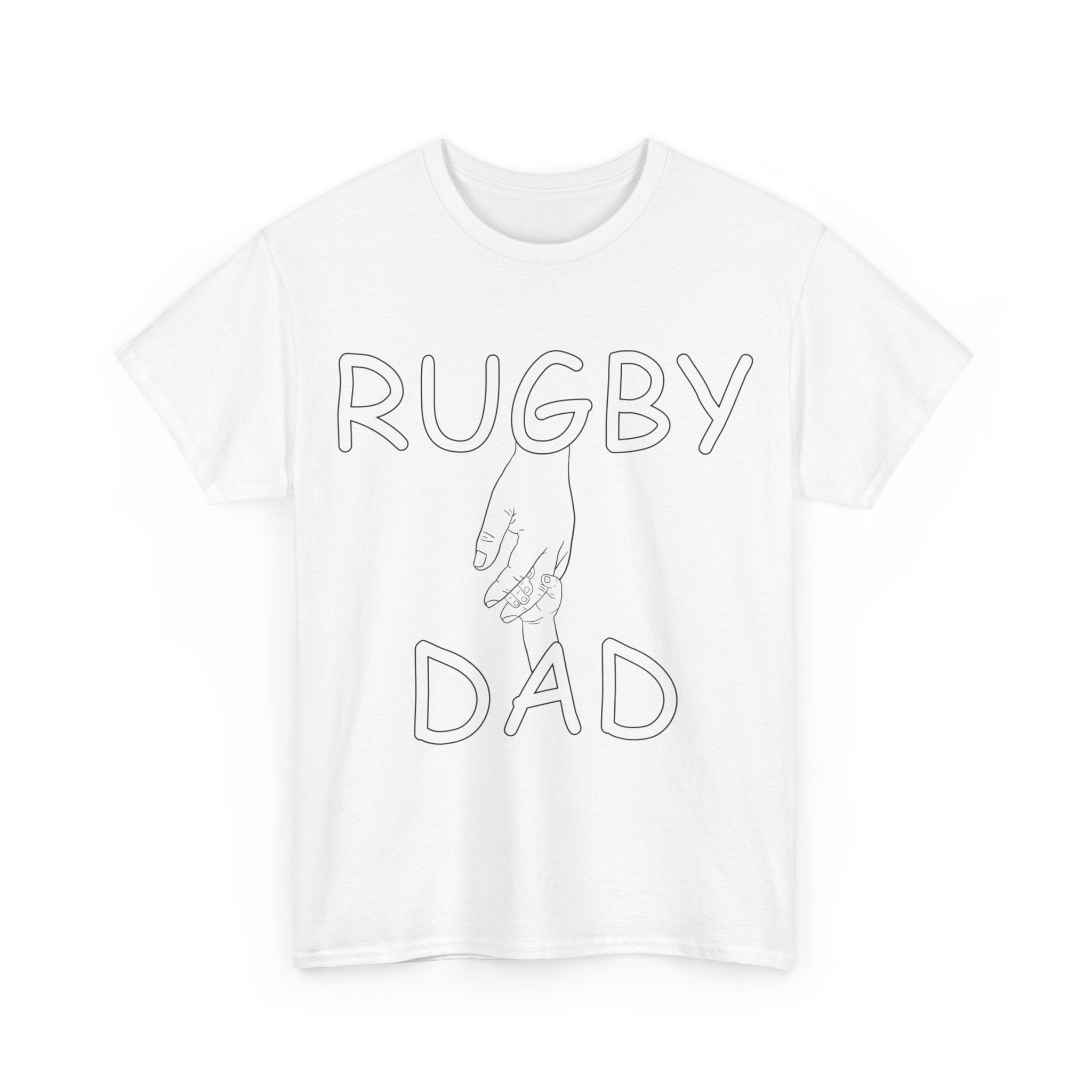 "RUGBY DAD" Cotton Tee Unisex Front Print