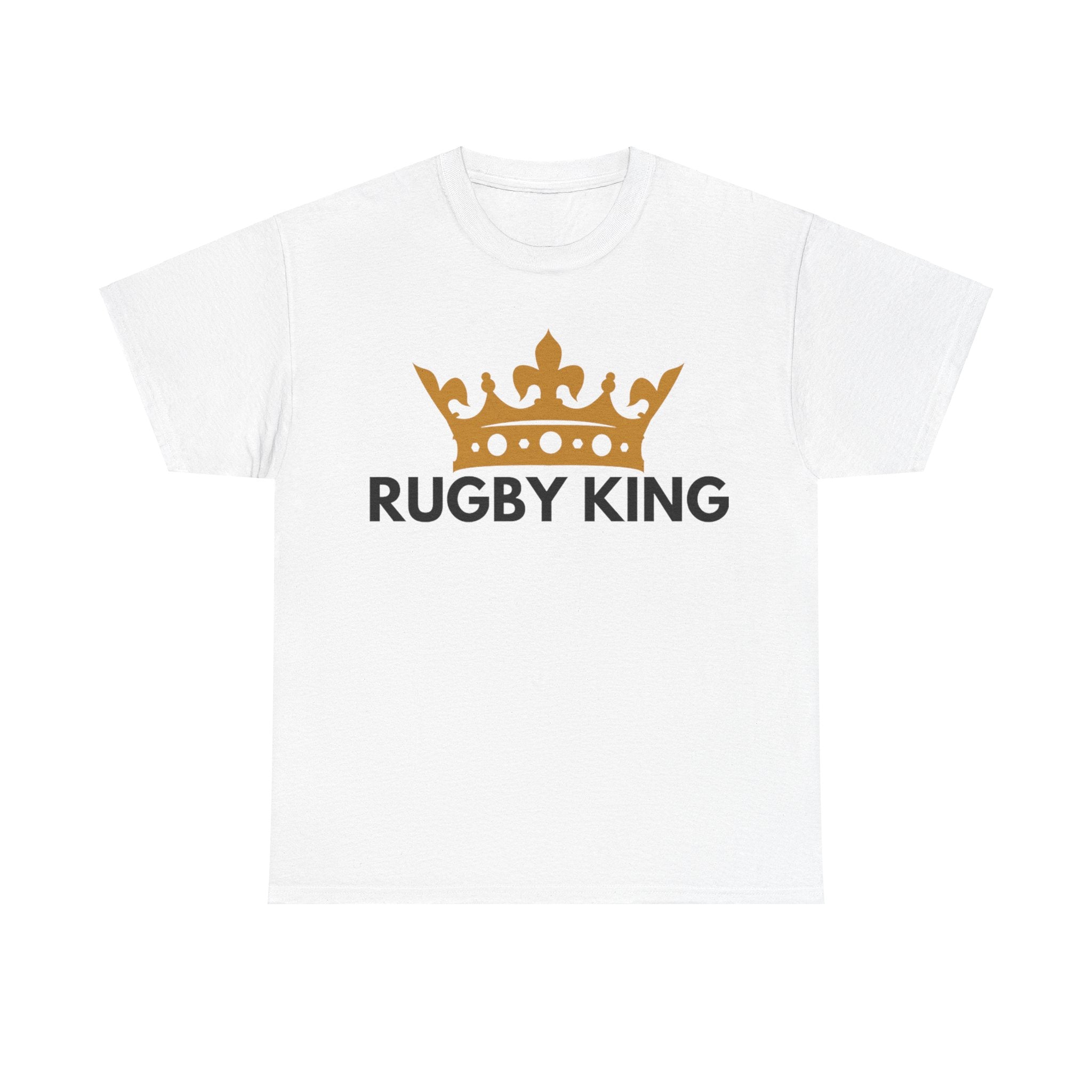 "RUGBY KING" Cotton Tee Unisex Front Print