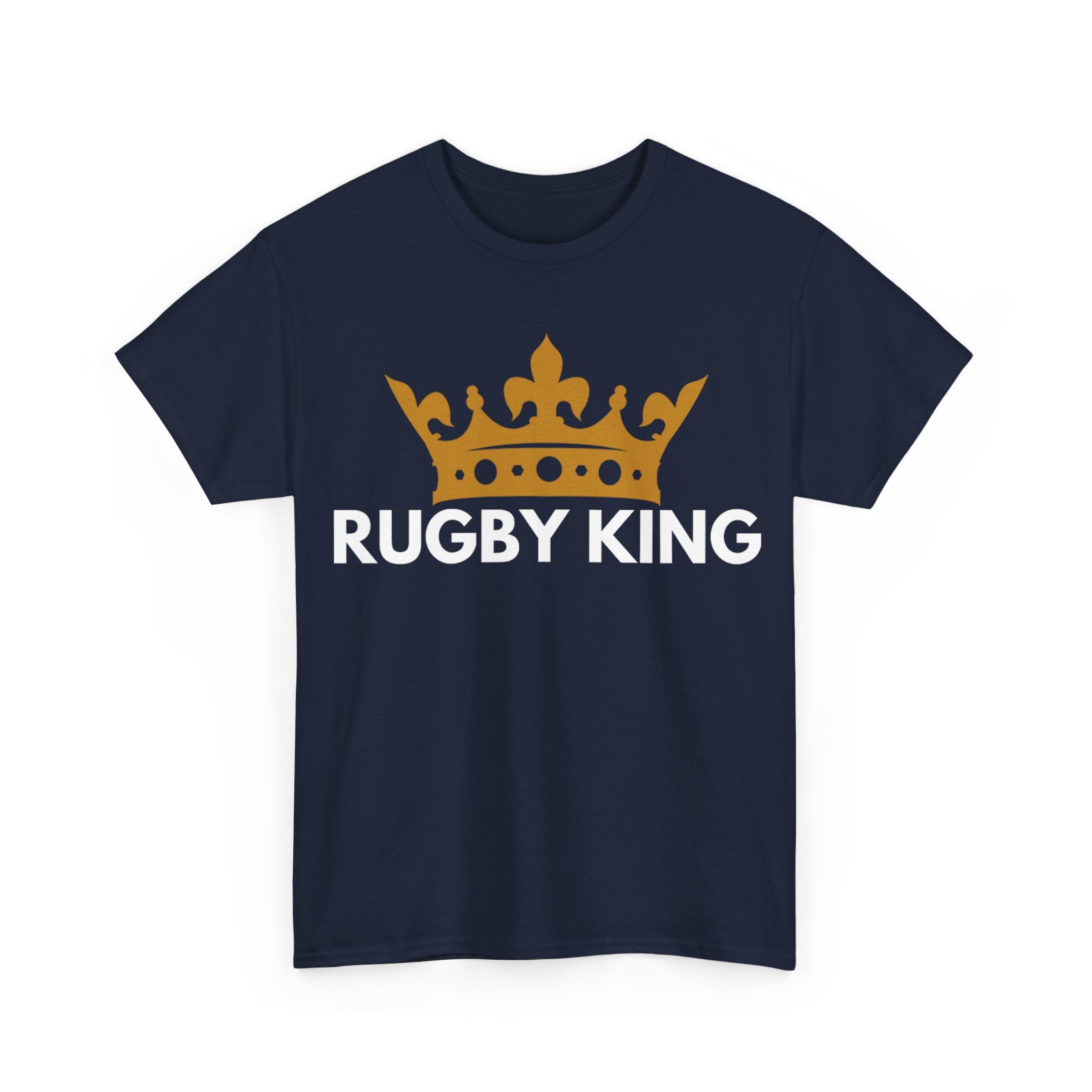 "RUGBY KING" Cotton Tee Unisex Front Print