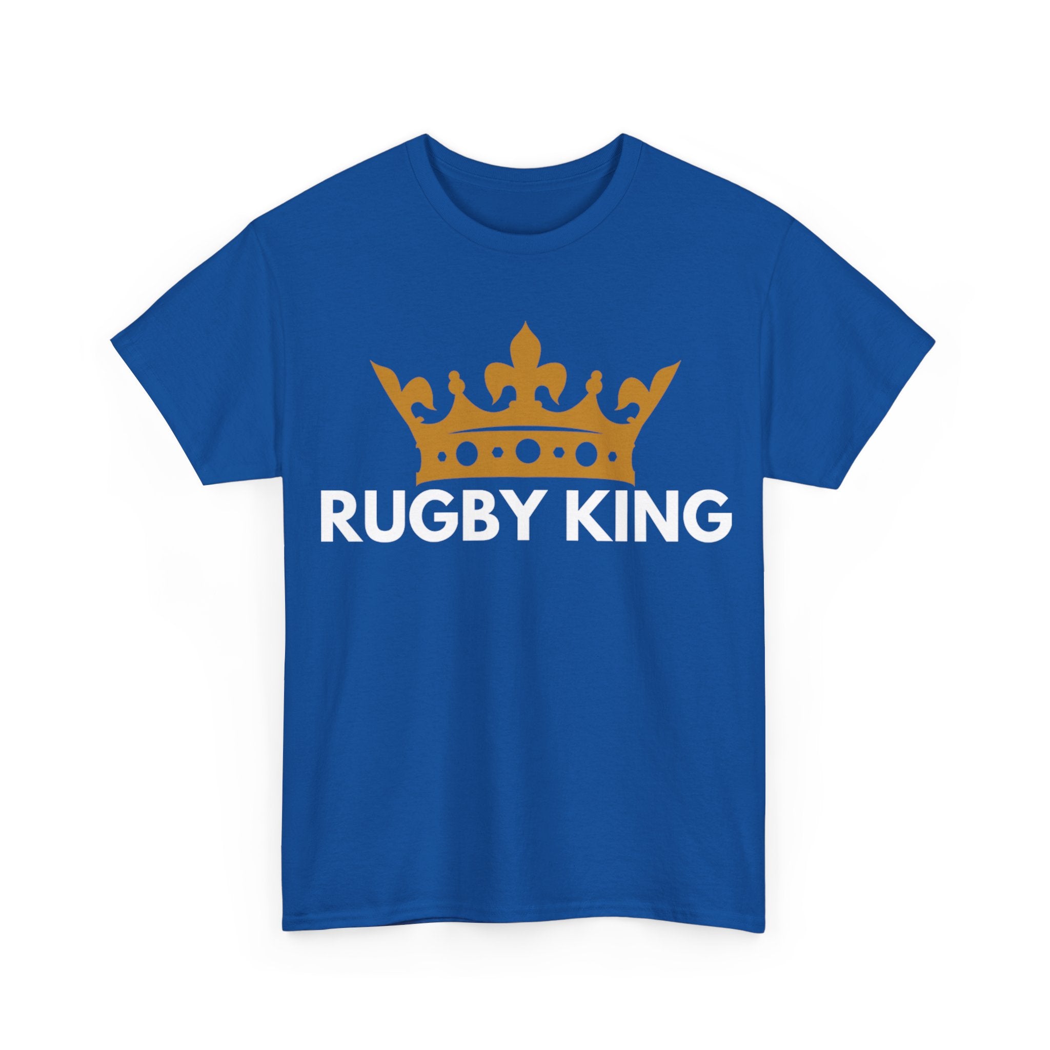 "RUGBY KING" Cotton Tee Unisex Front Print