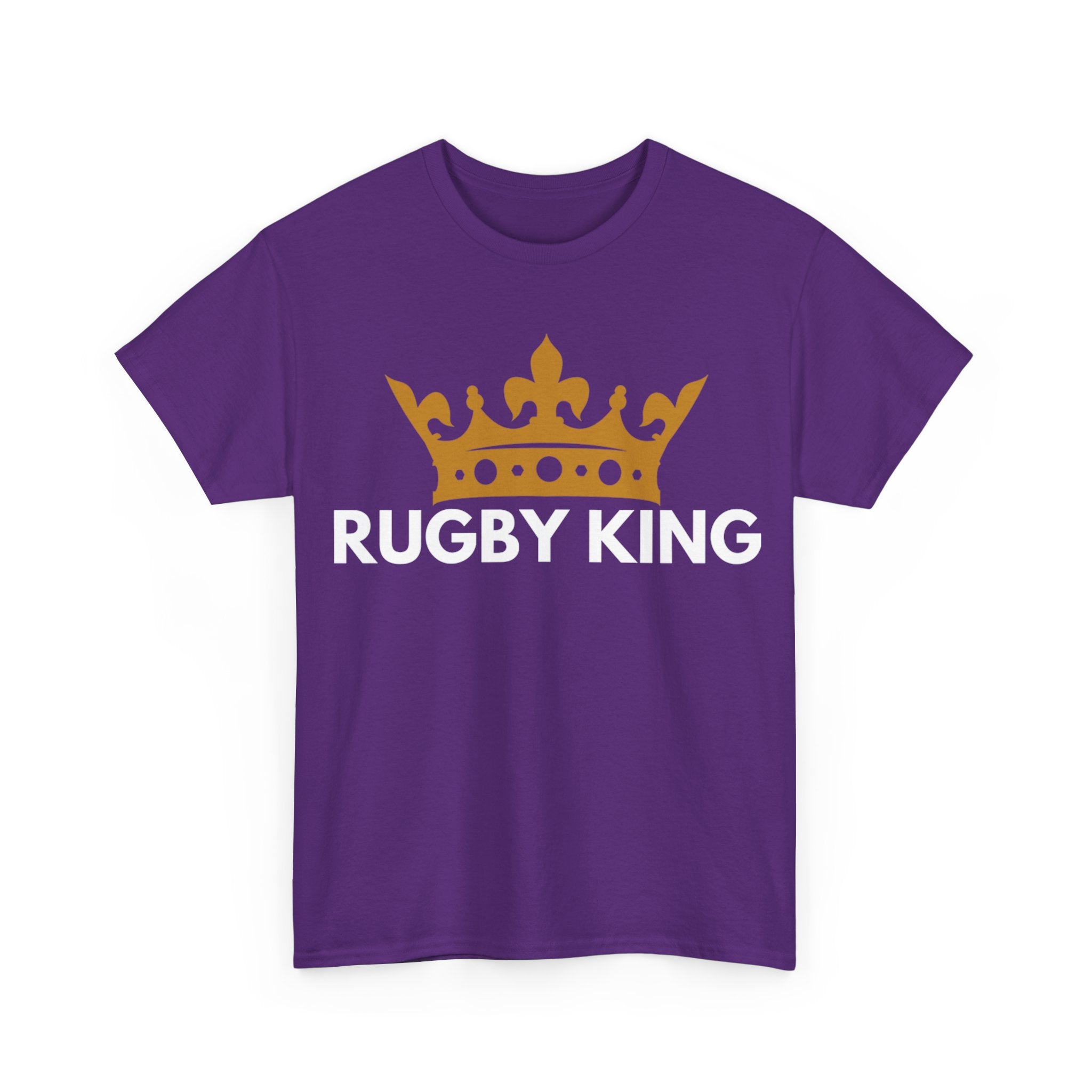 "RUGBY KING" Cotton Tee Unisex Front Print