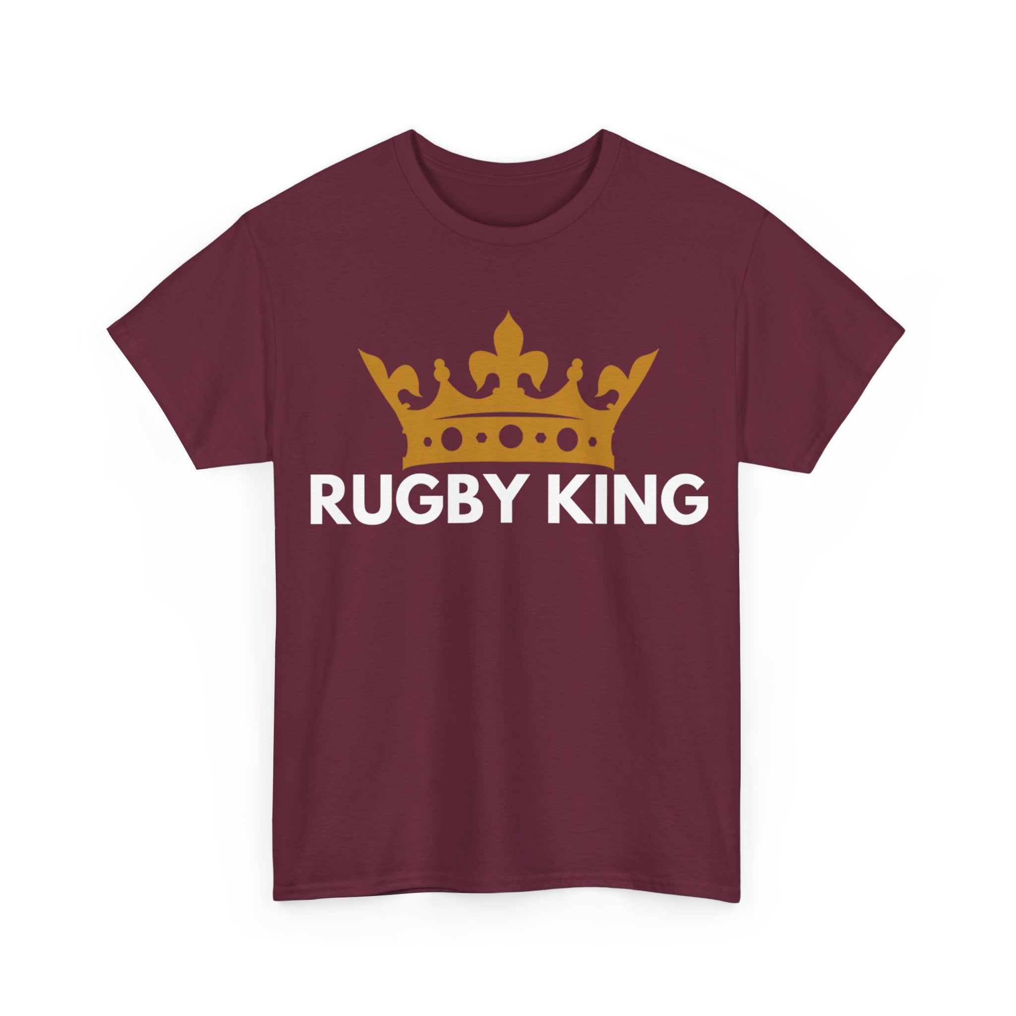 "RUGBY KING" Cotton Tee Unisex Front Print