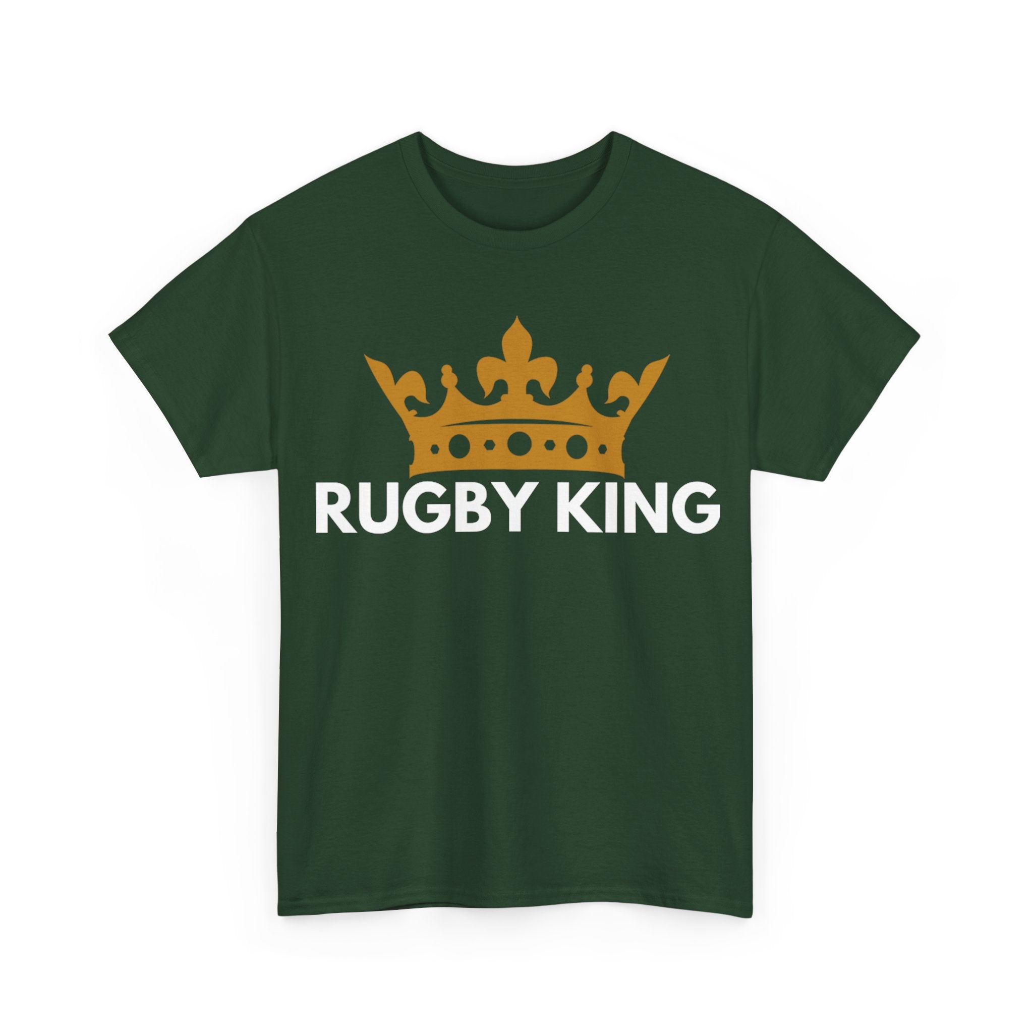 "RUGBY KING" Cotton Tee Unisex Front Print