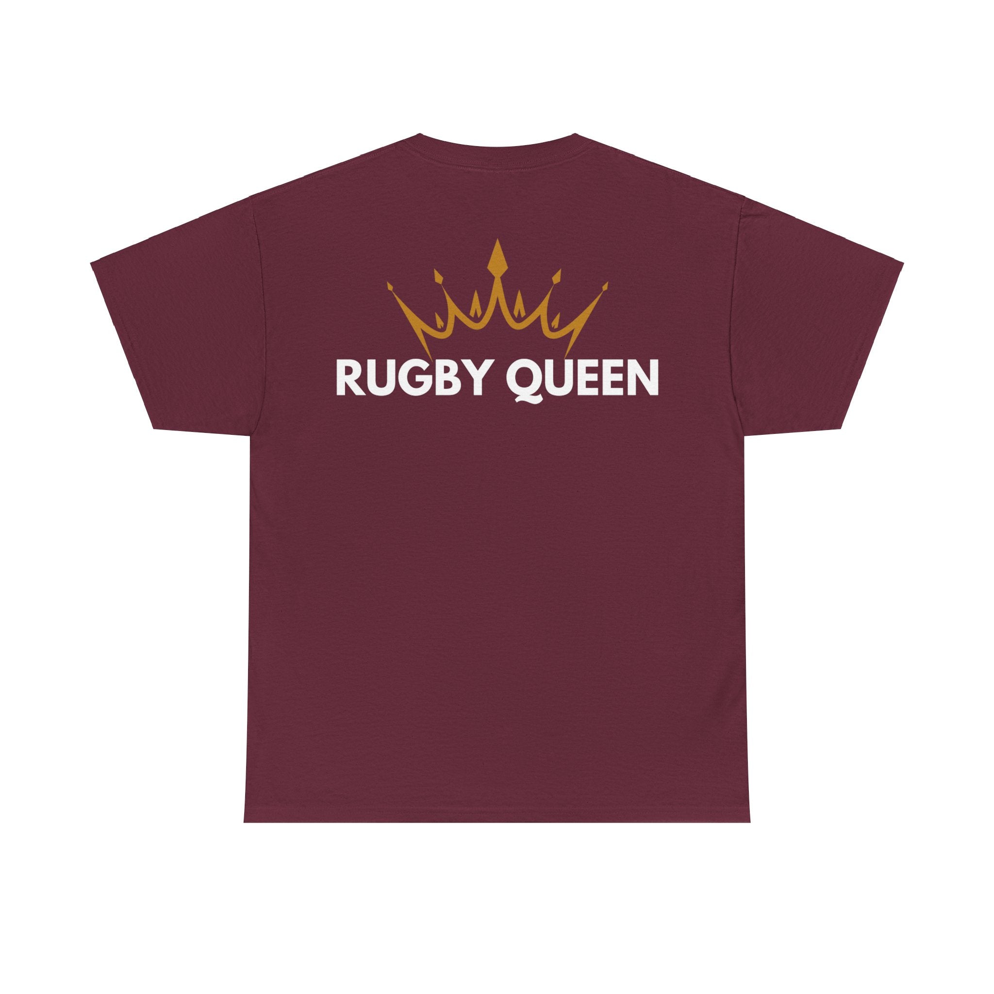 "RUGBY QUEEN" Cotton Tee Unisex Back Print