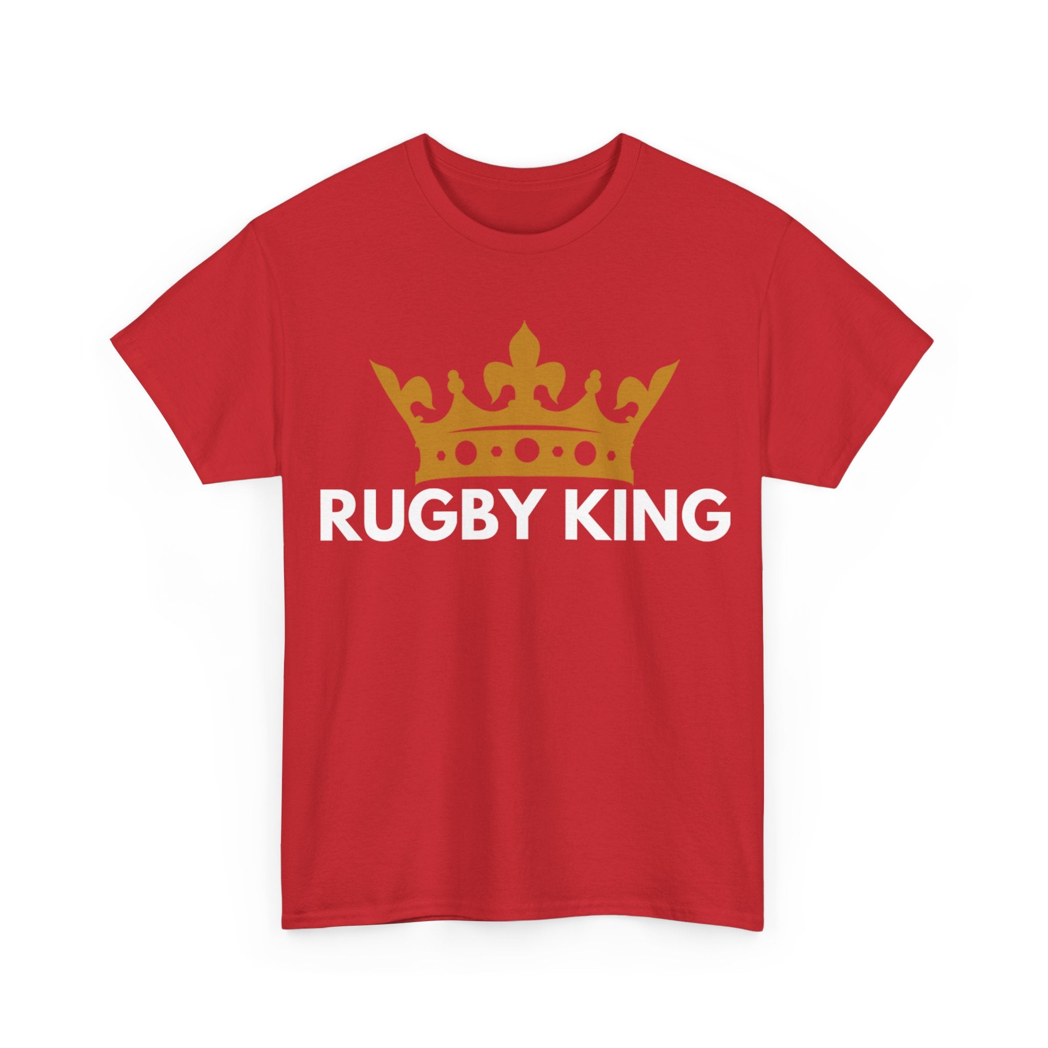 "RUGBY KING" Cotton Tee Unisex Front Print
