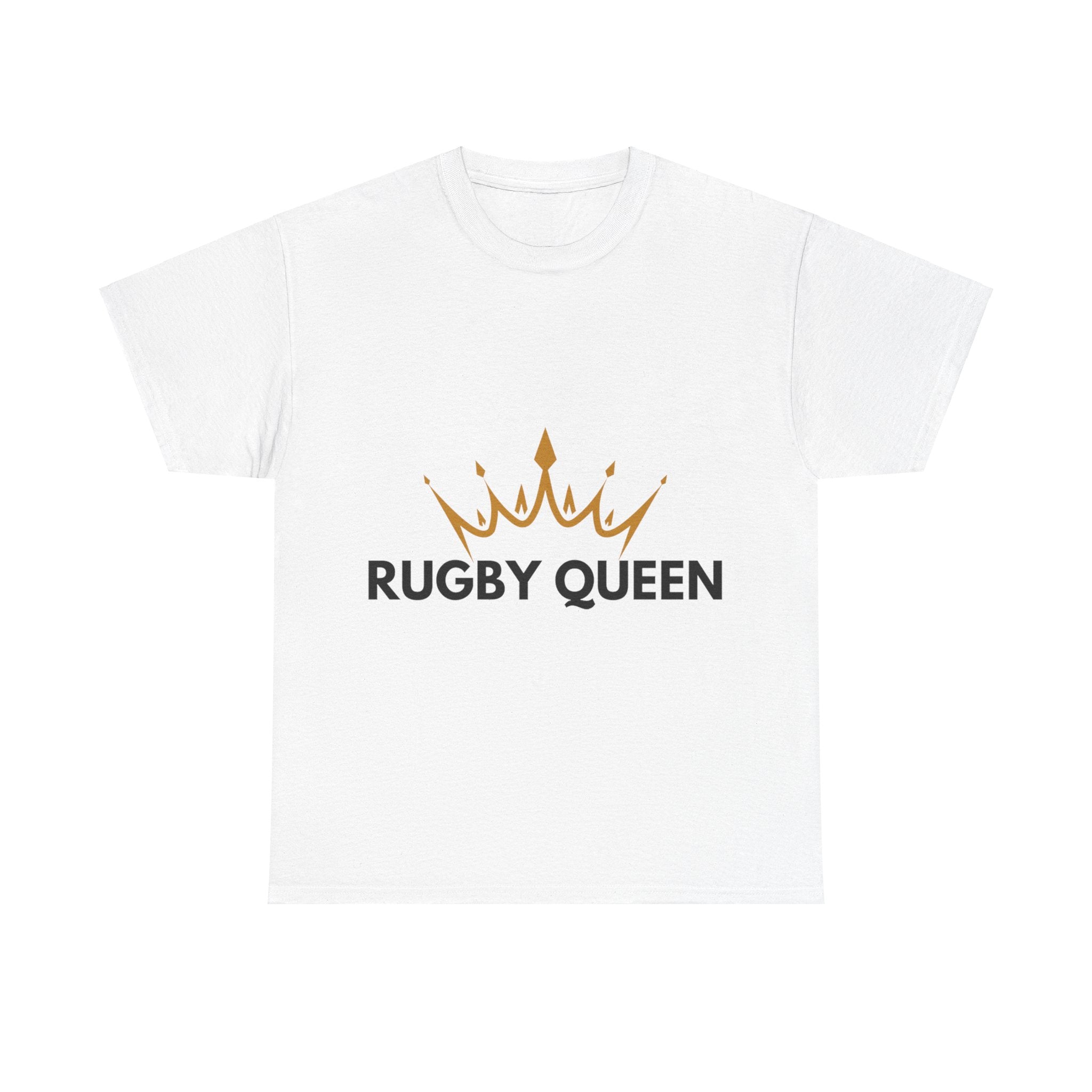 "RUGBY QUEEN" Cotton Tee Unisex Front Print