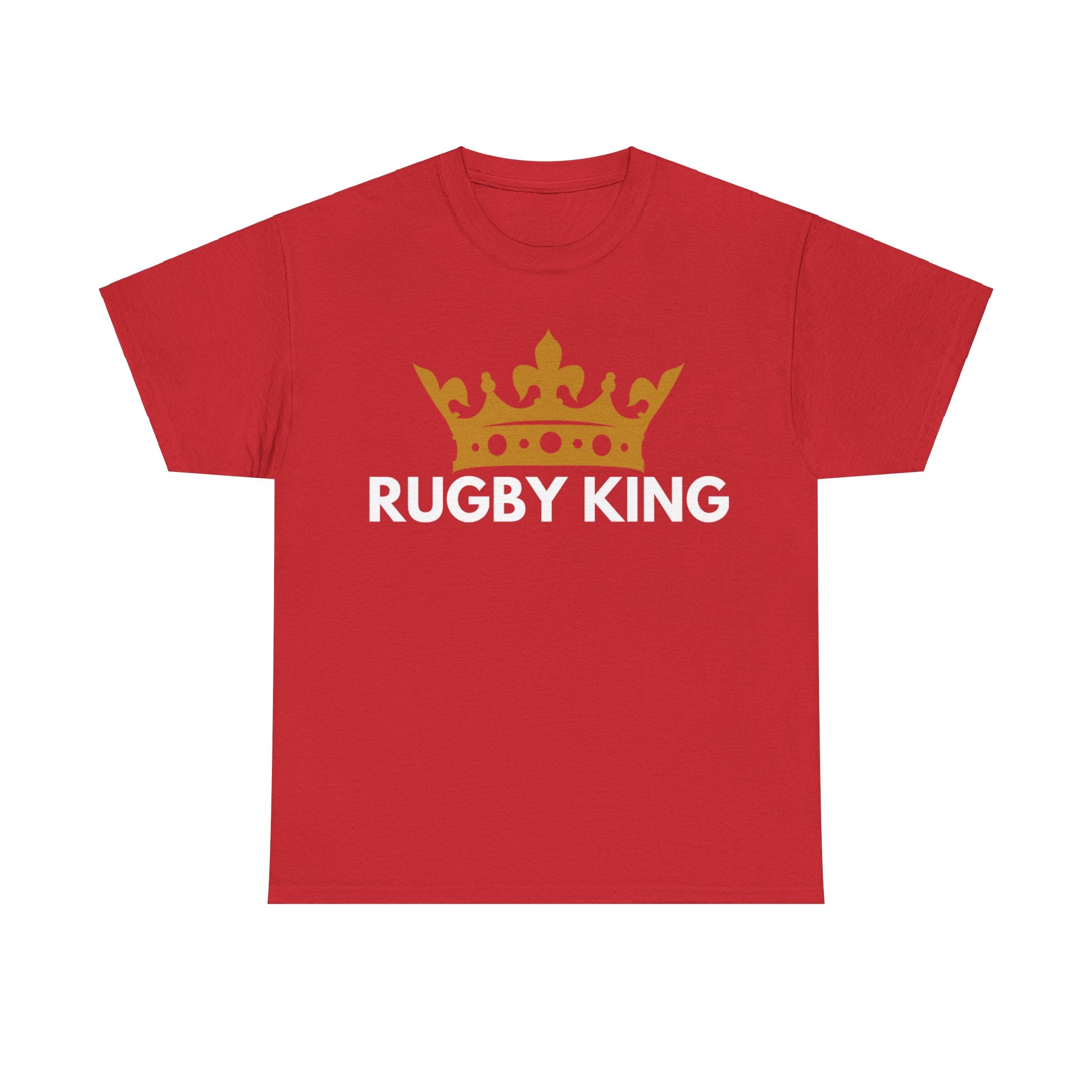 "RUGBY KING" Cotton Tee Unisex Front Print